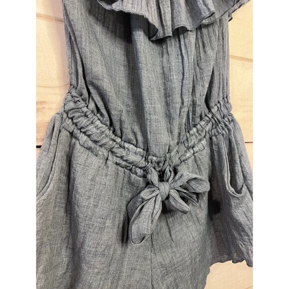 ELAN Romper Denim Color Size Med Runs Small - Picture 3 of 5